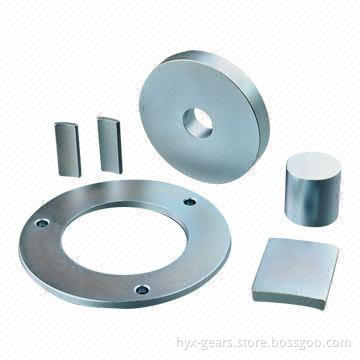 Round-shaped Magnet with Zinc-plated Surface